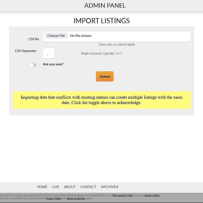 Import Listings