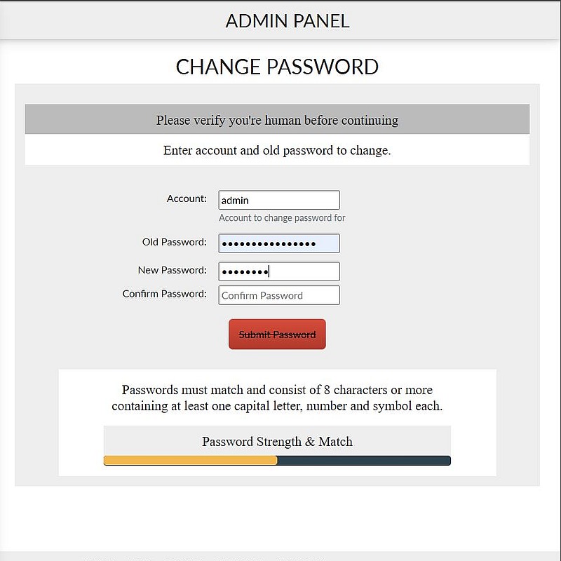 Change Password