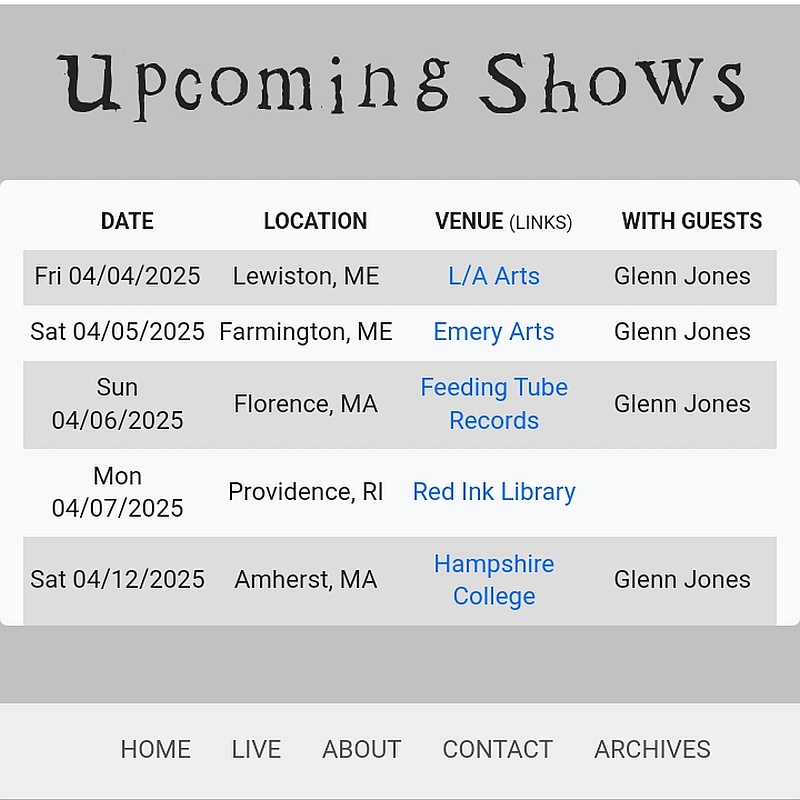 Listings Page